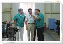 河北省紡織與服裝行業(yè)協會孫為倫會長參觀考察同和公司