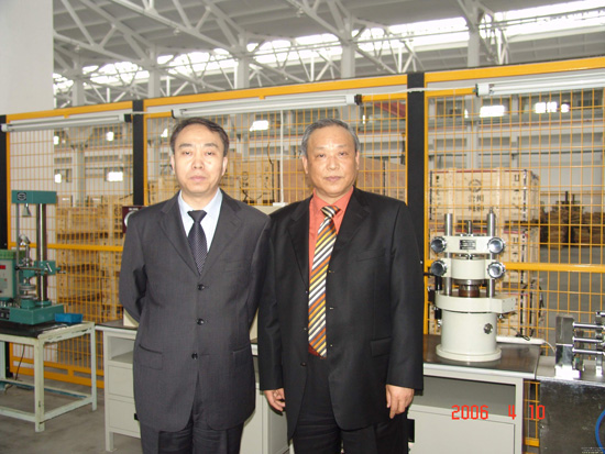 中國紡織報社長遲宗君、副主編張澤華視察我司